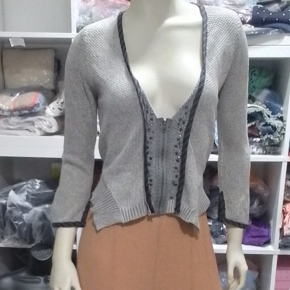 Free People Knit Three-Quarter Sleeve Length Top - Picture 10 of 15